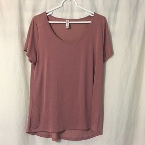 Worn 1x Large Lularoe Mauve Classic T